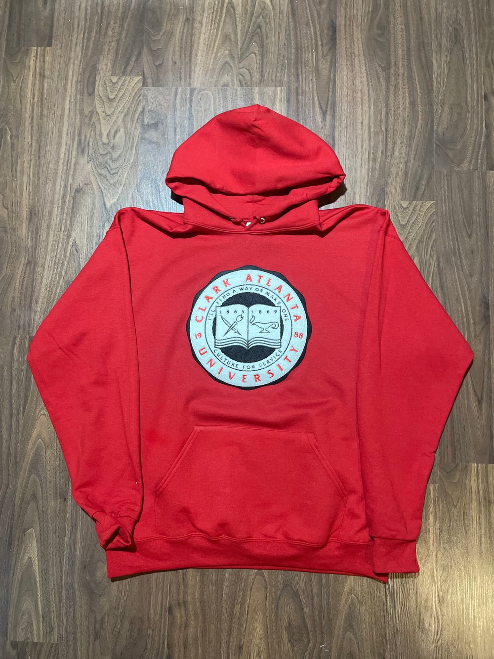 CLARK ATLANTA UNIVERSITY CREST PATCH UNISEX HOODIE
