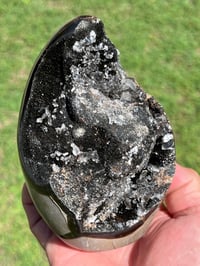 Image 16 of Septarian Nodule Polished Freeform With Calcite Inclusions| Madagascar #2892