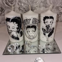 Image 3 of SILVER BETTY BOOP CANDLE SET 