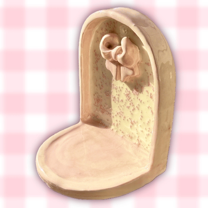 image of pink bow alter