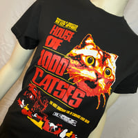 Image 2 of Unisex “House Of 1000 Cats” Black Tee