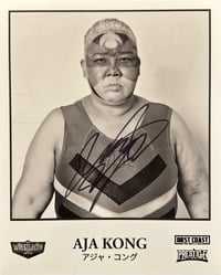 Aja Kong Signed 8x10