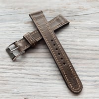 Image 4 of Italian Calf Strap - Antique Brown Dark