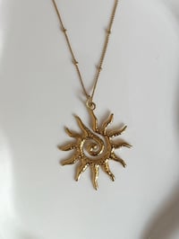 Image 1 of Spiral Sun Necklace
