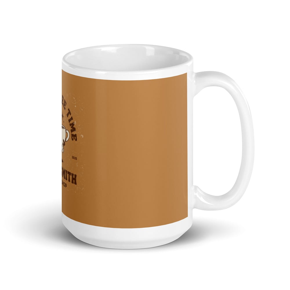 ZEN EXP - “It’s Coffee Time” White glossy mug