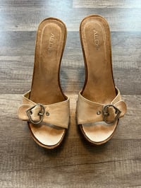 Image 1 of vintage Aldo heel clog