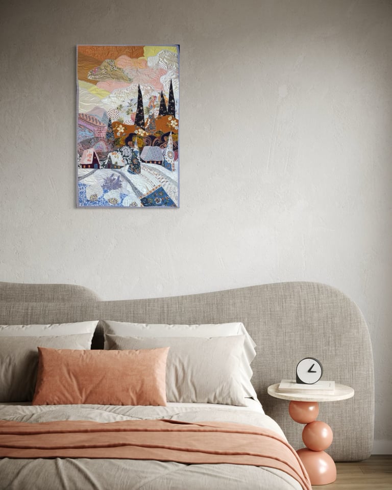 ʼWarm winter sky’ - large winter landscape, 91x58 cm Image 8