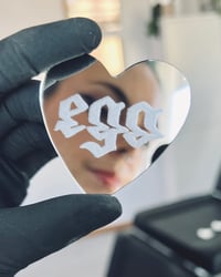 Image 1 of Ego - heart shaped mini mirror