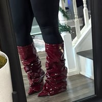 Image 3 of Patent Leather Boots (NEW)