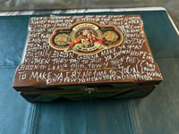 Image 11 of ON YER OWN POLITICAL CRAP CIGAR BOX w jewelry hanger