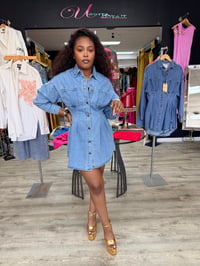  Boyfriend Denim Shirt Dresd