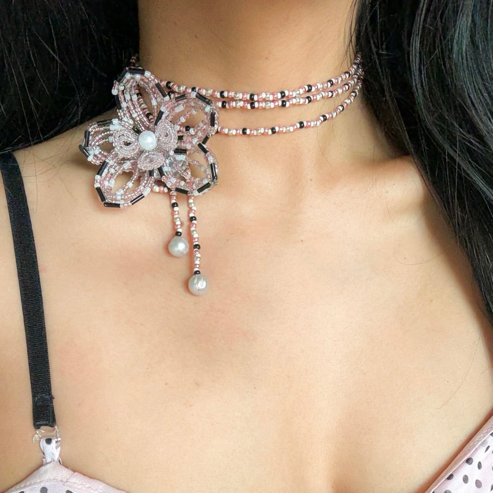 Image of Custom Color Orchid Necklace