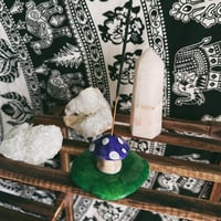 Image 1 of Purple Mushroom Incense Burner