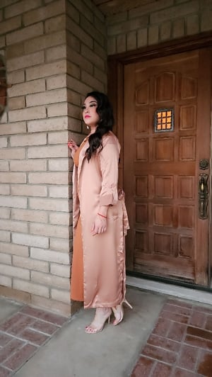 Image of Belinda Satin Trench Duster