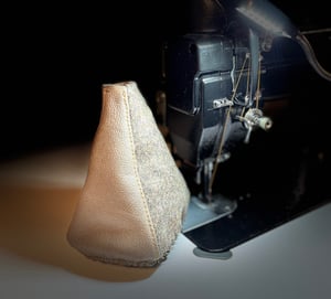 Image of Tweed mocha leather shift boot 