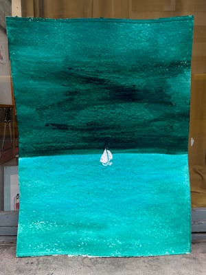 Sail - acrylic on paper 70x50 cm