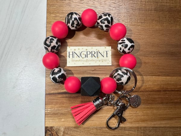 Image of Hot Pink Wristlet keychain
