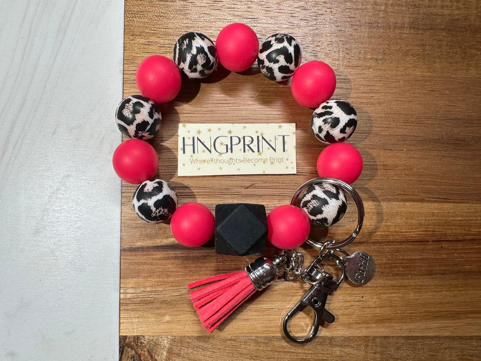 Image of Hot Pink Wristlet keychain 
