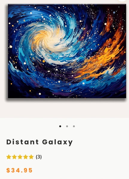 Image of Paint By Numbers - Distant Galaxy 36 Colors - Number Artist - Free Shipping 