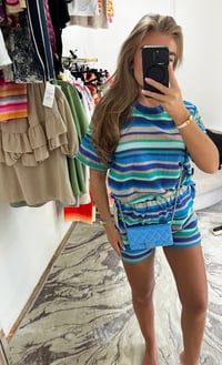 mesh shorts set 