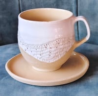 Image 2 of Tazas de desayuno  Blanco, Color y Oro