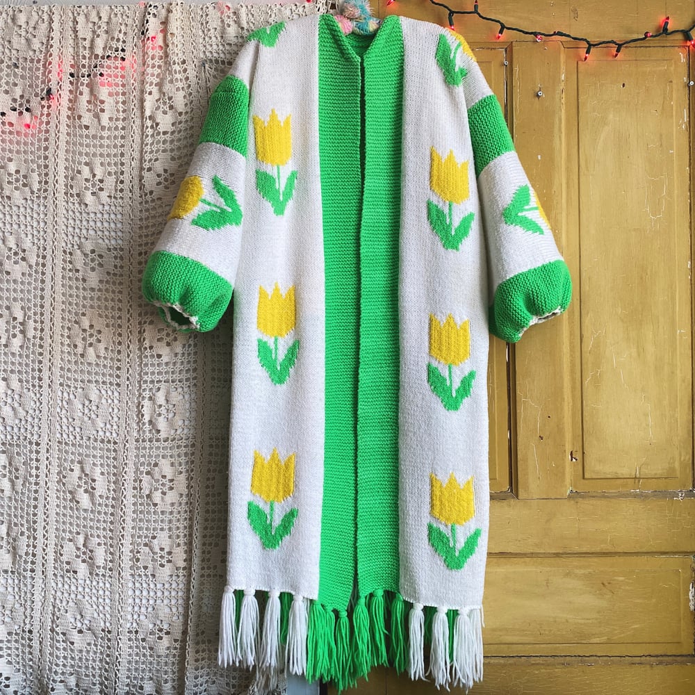 Image of Neon Tulips Granny Sweater