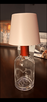 Heart bottle lamp
