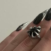 Image 3 of METEORITE TEKTITE RING