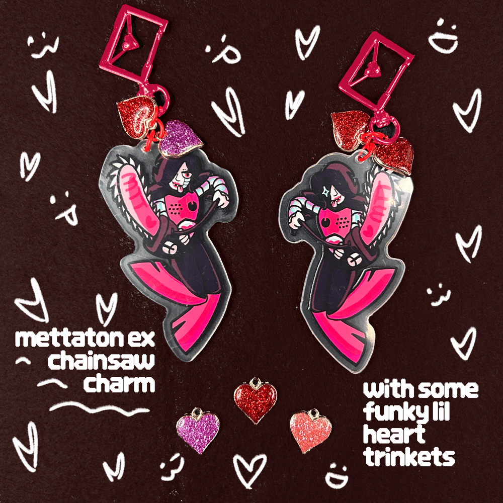 Image of Mettaton EX Chainsaw Acrylic Charm