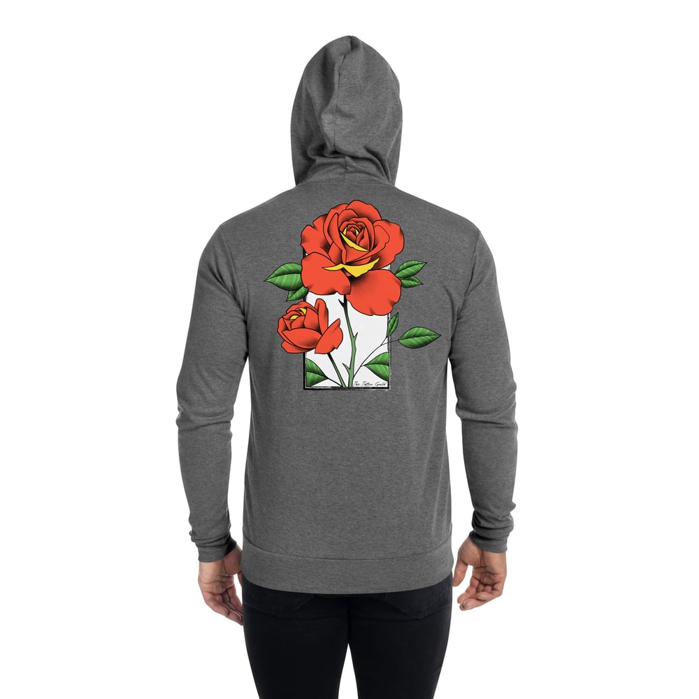 Roses Unisex zip hoodie