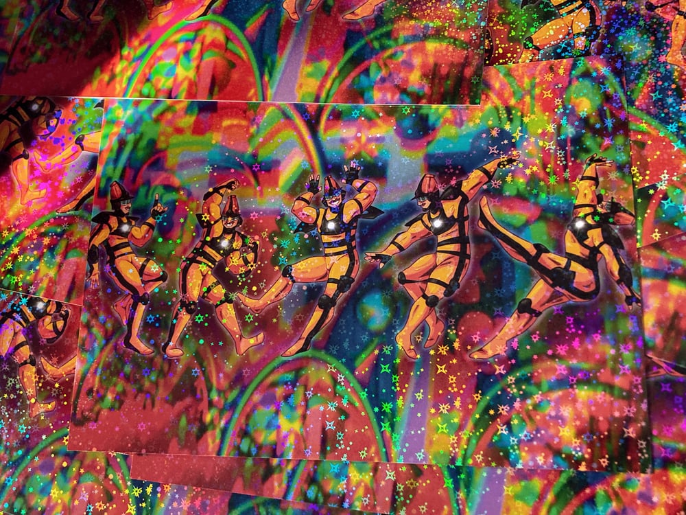 Image of Doctor Sung Dancing Holographic Print