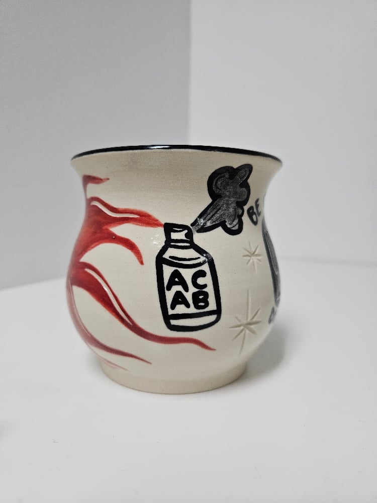 "be crime, do gay" molotov mug (2)