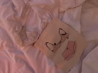Image 3 of illustrated fabric pouch