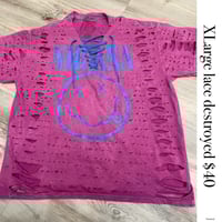 Xlarge Nirvana purple lace destroyed