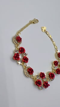 Image 3 of RED ROSE GOLD BRACELET 