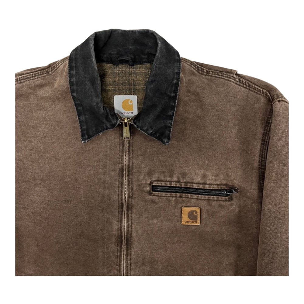 Vintage 90s Carhartt Detroit Jacket - Brown | VTG Showroom