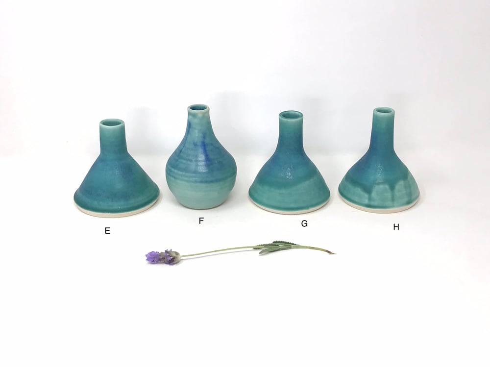 Image of Small Stoneware Bud Vase E, F, G and H