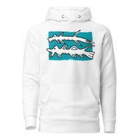 Image 1 of White Dogfish Hoodie Adult