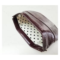 Image 2 of Snake Flat Leather Pouch Clutch
