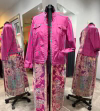Image 3 of Rose Floral Denim Duster