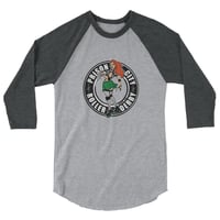 Image 3 of Prison City Roller Derby 3/4 sleeve raglan shirt