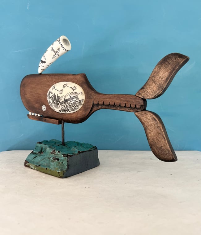 ARTICULATED WHALE SCULPTURE