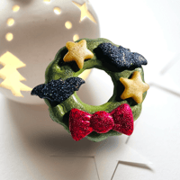 Image 1 of Batty Wreath Pin