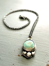 Image 1 of sterling silver Royston turquoise necklace