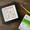 World's Hardest Sudoku Cross Stitch PDF Pattern
