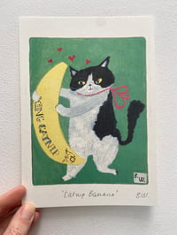 Image 1 of A5 art print -Catnip Banana 