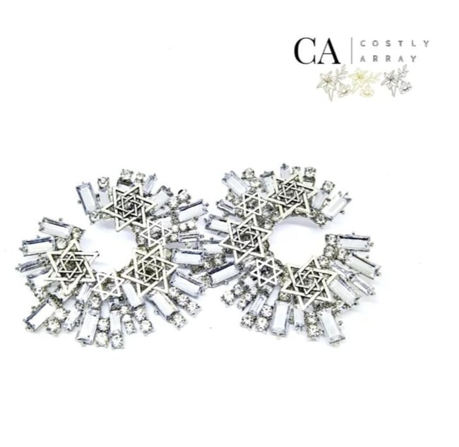 Pre-order Crystal inspired hoop earrings 