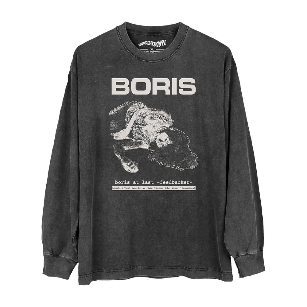 Boris At Last Feedbacker Psychedelic Rock Premium T-Shirt – Washed Unisex Stoner Tee