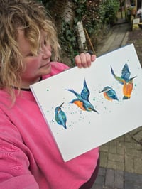Image 4 of "Kingfishers" Original