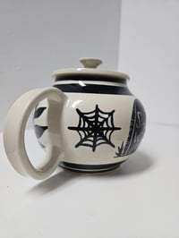 Image 6 of Teapot 3 - "Stay a while" tomb & bat *SECONDS PIECE*